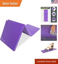 Thick 6  x2  Tri-Fold Exercise Mat - Ideal for Stretching, MMA, and Core Workouts