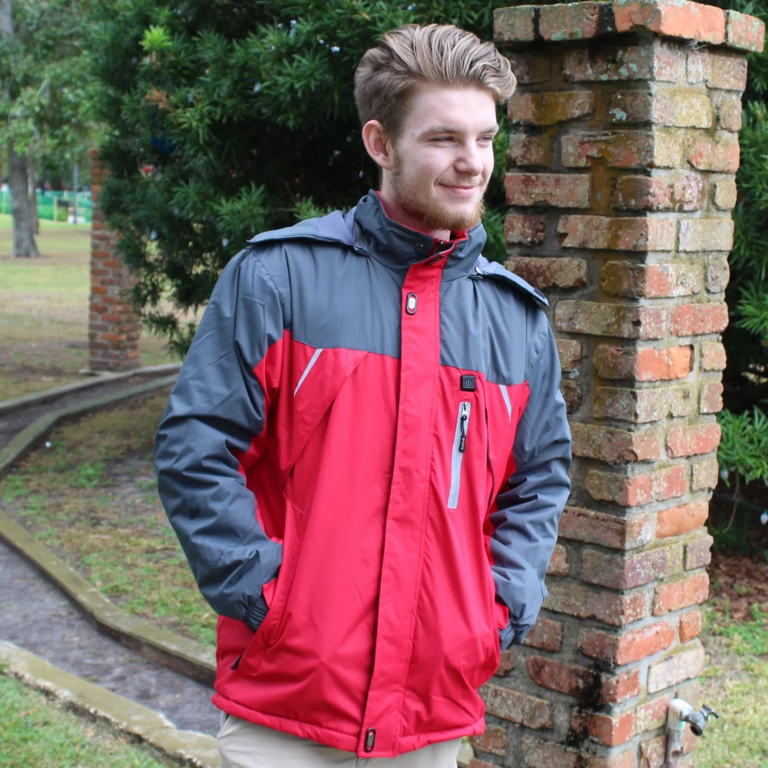 ELECTRIC HEATED WATERPROOF WINTER COAT Snow Rain Jacket USB Battery Operated NEW