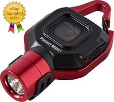 73301 Pocket Mate 325-Lumen Key chain Clip-On USB Rechargeable Flashlight Red