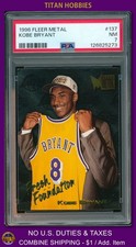 1996-97 Fleer Metal Fresh Foundation ROOKIE #137 Kobe Bryant RC PSA 7