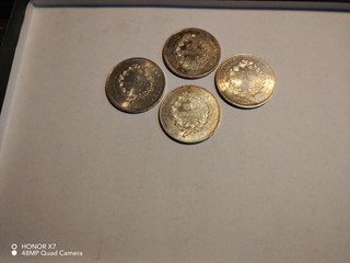 Lot De 4 Pièces De 50 francs en Argent Hercule 1974 1975 1976 1976
