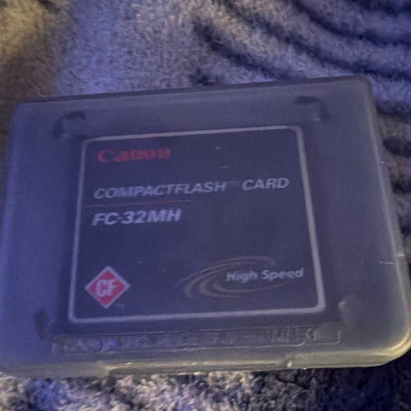 Canon FC-32MH CompactFlash CF Card 32MB High Speed Class 6 w/ Case