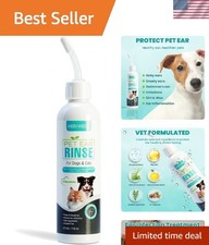 Gentle Soothing Pet Ear Cleaner for Dogs Cats - Effective 4 Fl Oz Solution