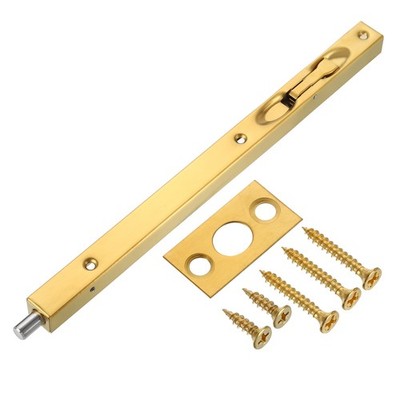 Flush Bolt 12'' Edelstahl Sicherheitstürverriegelung Gold