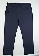 Greg Norman Performance Pants Mens 36x30 Navy Golf Trousers Slacks 79 NEW