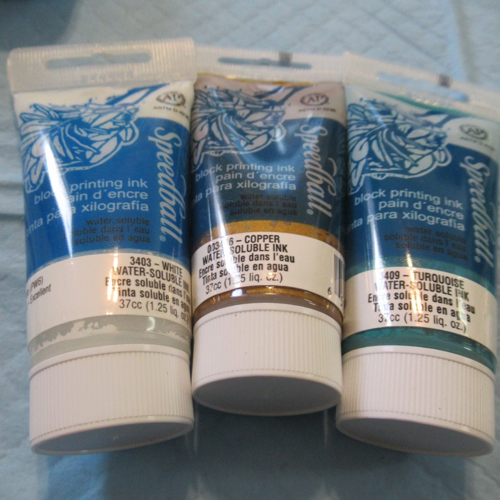 LOT OF 14 TUBES OF SPEEDBALL BLOCK PRINTING INK