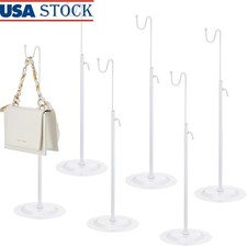 6 Pcs Bag Display Stands Purse Display Stand Adjustable Height Handbag Holder