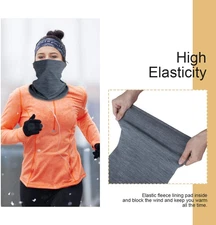 Fleece Cold Weather Mask Windproof Warm Winter Scarf for Men & Women / 2 Pack.