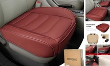 Car Seat Cover for Luxury  Comfort - PU Leather, Anti-Slip, 1 piece Dull-red