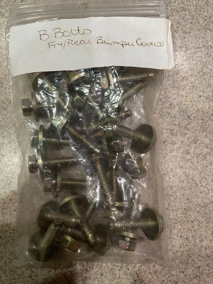 Новый 1996-2002 Dodge Viper цинк анодированный класса 5 болтов спереди - задние крышки бампера - Изображение 2 из 4