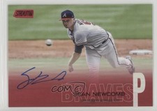 2018 Topps Stadium Club Auto Red Foil 27/50 Sean Newcomb #SCA-SN Auto 4jy