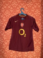Rare Arsenal 2005-2006 Home Football Jersey Size L Boys Nike Highbury