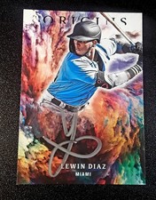 2021 Panini Chronicles - Origins Signatures Lewin Diaz #OS-LD Silver Ink (AU,...