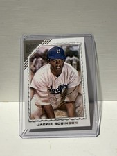 topps 2022 gallery base set jackie robinson card 42 brooklyn dodgers baseball