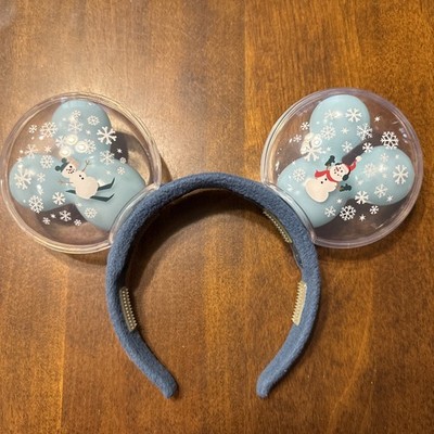 Disney Parks Light Up Winter Balloon Ear Headband , Snow Much Fun