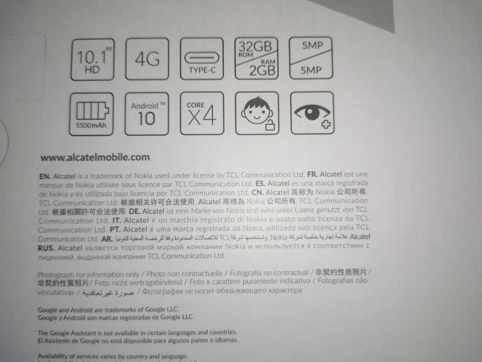 Alcatel 1T 10 2020 32GB, Wi-Fi (Ohne Simlock), 10 Zoll - Schwarz - Bild 2 von 3