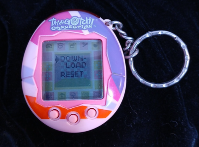 Rare Bandai 2004 Tamagotchi Connection V2 Pink Stripes Tested/New