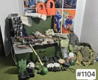 Vintage And Modern Gijoe, Action Man Uniforms,Foot Locker & Accessories. #1104