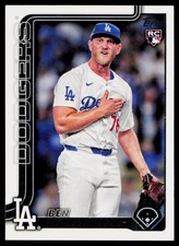 2025 Topps #384 Ben Casparius RC Los Angeles Dodgers Baseball Card