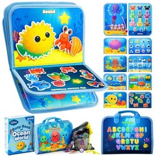 Busy Board Montessori Toys for Toddlers 1-3 Busy Book Sensory Toys for Girls ...