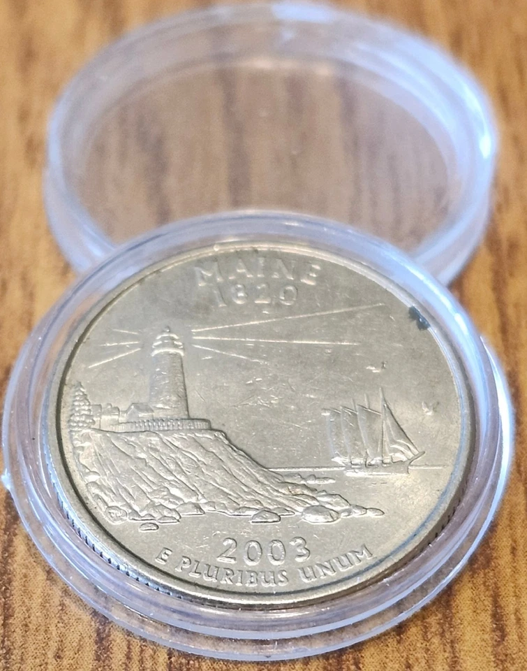 50% Off Sale - 2003P Maine State Collectible Quarter from Bank Rolls - Image 2 of 4