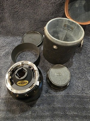 Kowa SER 1:4 f=135mm Japan No. 149270 Semko Glass Filter, Lens Hood, Case UNTEST