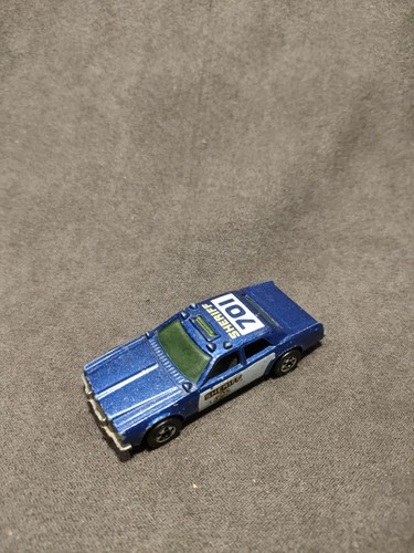 Vintage1977 Hot Wheels Dark Blue Metallic Sheriff 701 Patrol Car