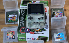 Game Boy Color Atomic Purple 4 games earphones