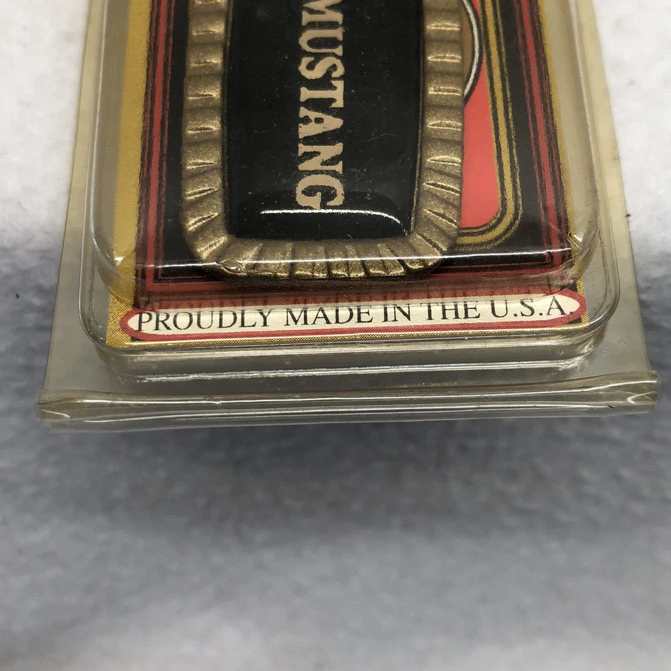 FORD Mustang Keychain Ring Highland Glen Mfg USA Made Original Package Vtg NOS - Image 3 of 4