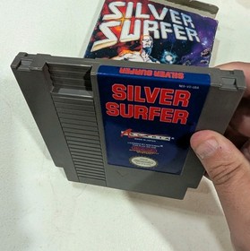 Silver Surfer Game And Box - No Manual - NES Nintendo - Tested