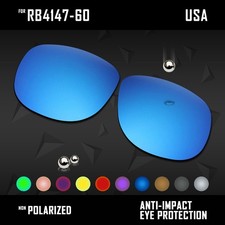 Anti Scratch Polarized Replacement Lens for-Ray Ban RB4147 60mm Sunglasses Opt