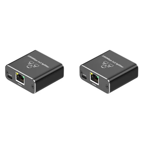 2X Gigabit Ethernet Splitter 1 in 2 Out,1000Mbps- LAN/Internet Cable8072