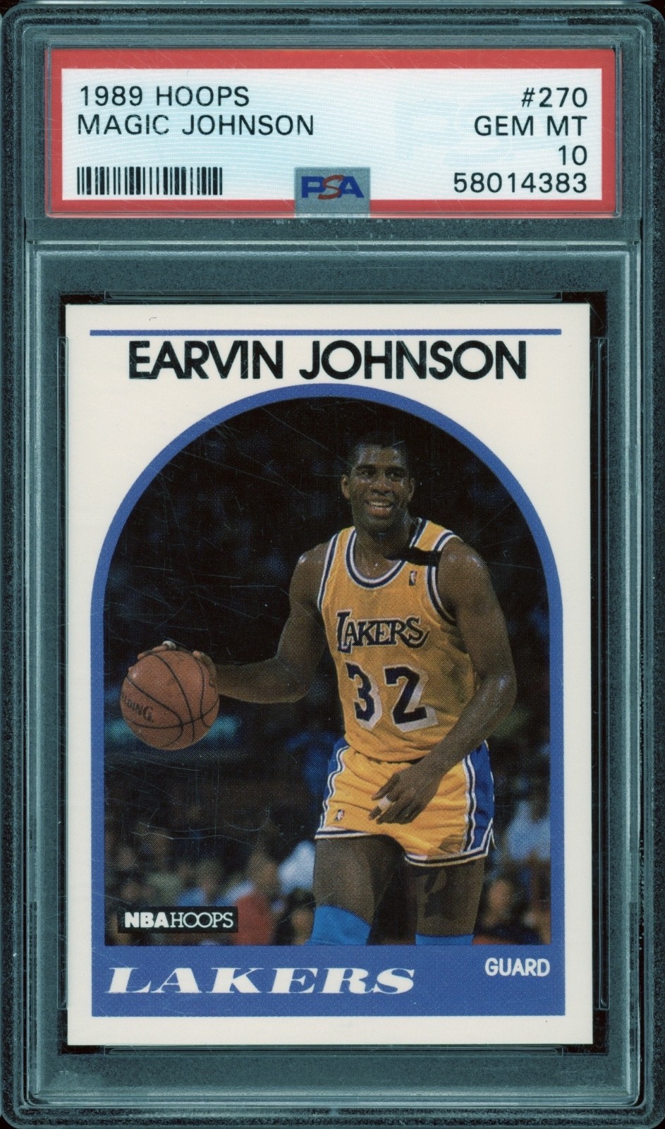 1989 Hoops Basketball #270 Magic Johnson Gem Mint PSA 10