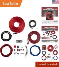 Complete 4 Gauge CCA Amplifier Wiring Kit with Power, Ground, RCA, Remote, an...
