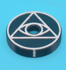 45 Record Adapter - All Knowing All Seeing Eye - Very Cool Mystical 4 Turntable