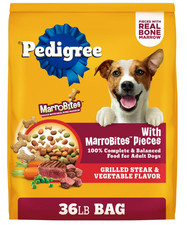 Adult Dry Dog Food MarroBites Pieces Grilled Steak and Vegetable Flavor, 36 lb 0.71 per pound