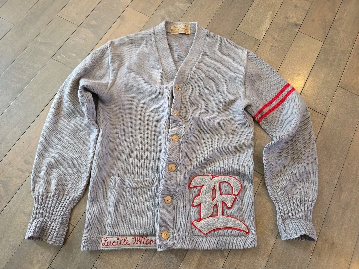 Vintage 30s 40s Huston Pugh Co Wool Fraternity Va… - image 1