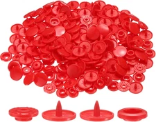 400 Set Plastic Snaps T5 round Resin No-Sew Button Plastic Snap Fasteners Kit fo