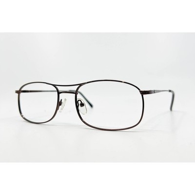 Modern Glenn Eyeglasses Frames Mens Brown Metal Square 55-18-145