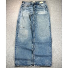 New Universal Thread 90s Baggy Jeans Women 6 Mid Rise Relaxed Fit Light Wash