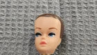 Vintage Barbie Doll Head for wigs or hats. Dark hair and blue eyes