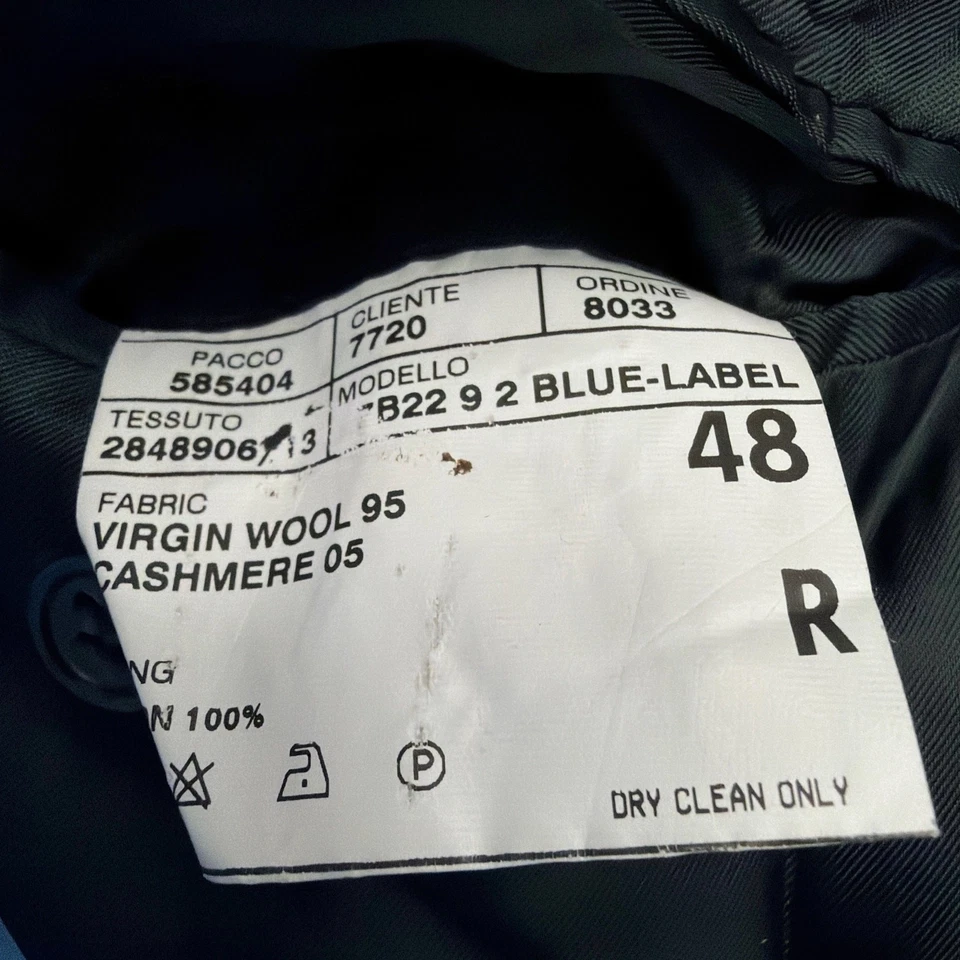 Blazer Polo Ralph Lauren Para Hombres 48R Lana Cachemira Gris Carbón Italia Abrigo Deportivo  Foto 4 de 4