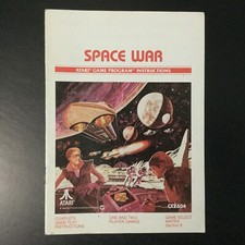 Space War Atari 2600 Instruction Manual Only - Good