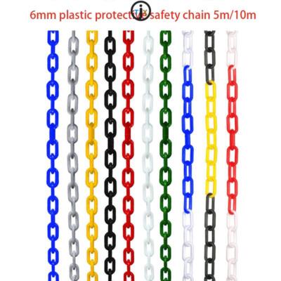 Kunststoff-Kette Links 6mmDurchmesser 5/10M neu Crowd Control Chains Prop-Ketten