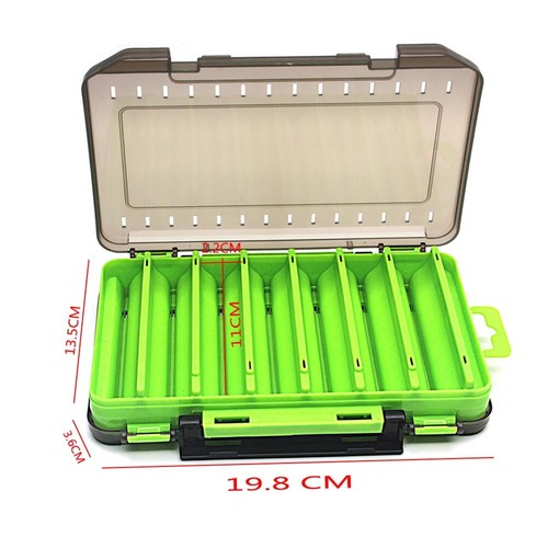 Double Sided Fishing Tool organizer Fishing Tackle Box Lure Hook