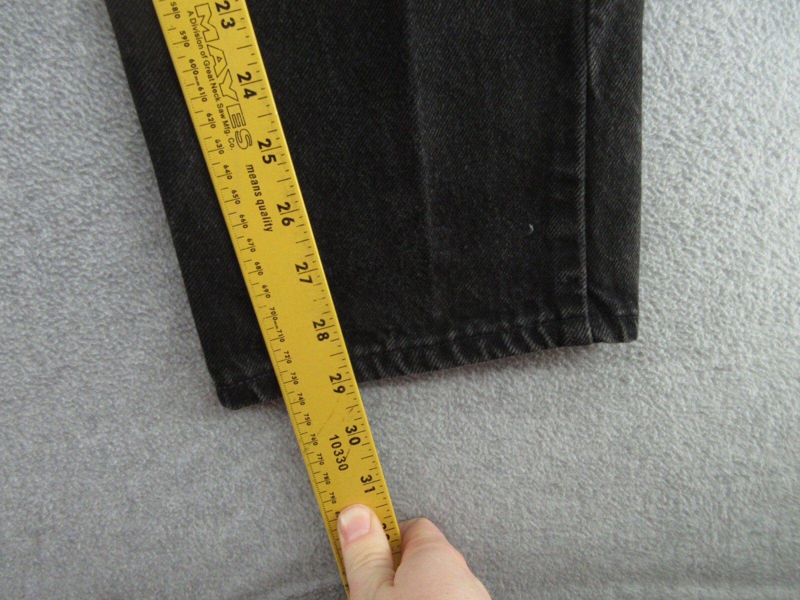 Vintage Gitano 80s Jeans Womens 18 Petite Black Relaxed Pants (FITS 33x29) USA
