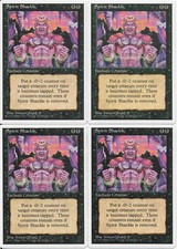 MTG: SPIRIT SHACKLE 4th Edition UNCOMMON; played, Excellent condition x4