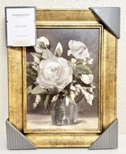Threshold x Studio McGee 11" x 14" Vintage Floral Framed Wall Canvas