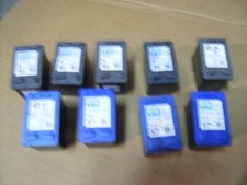 Lot of 9 - HP 56/57 Empty/Virgin Ink Cartridges Black  Tri-Color 
