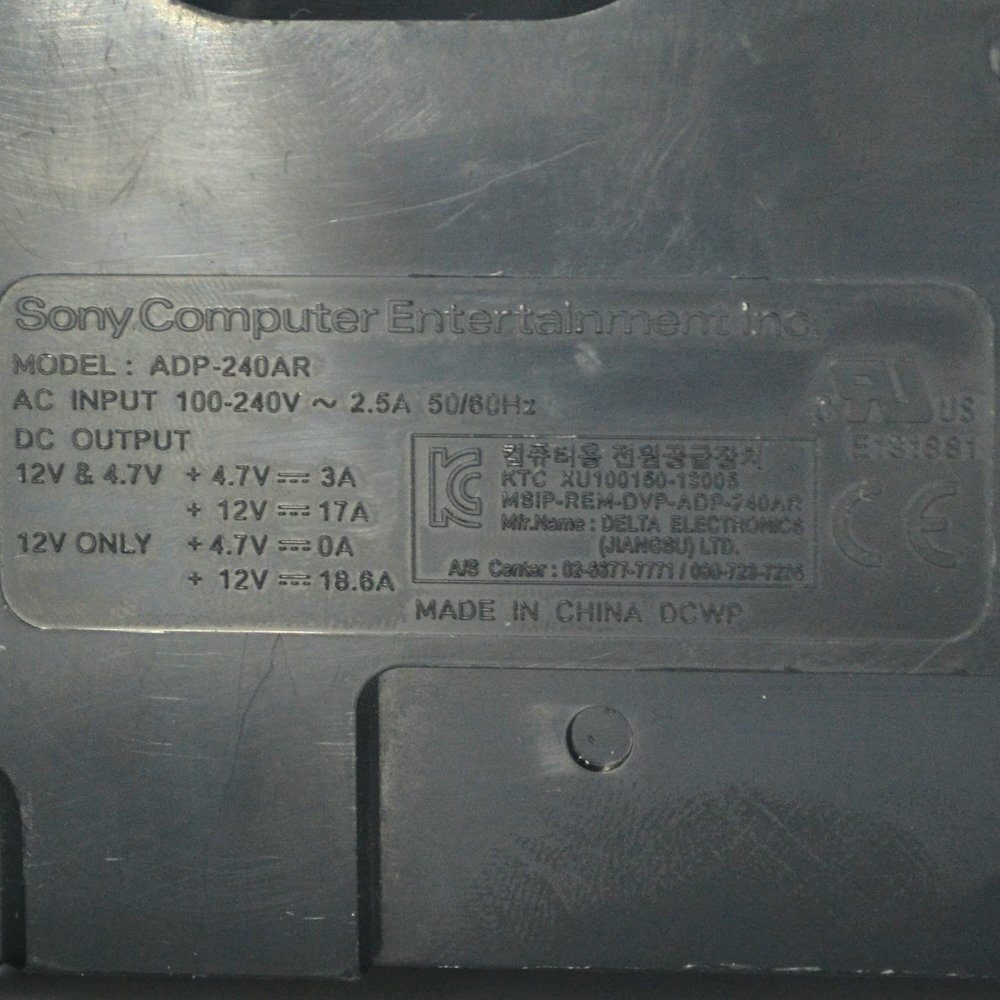 Genuine Sony PlayStation 4 Power Supply Unit (PSU) - Model ADP-240AR For CUH-1001A 500GB PS4